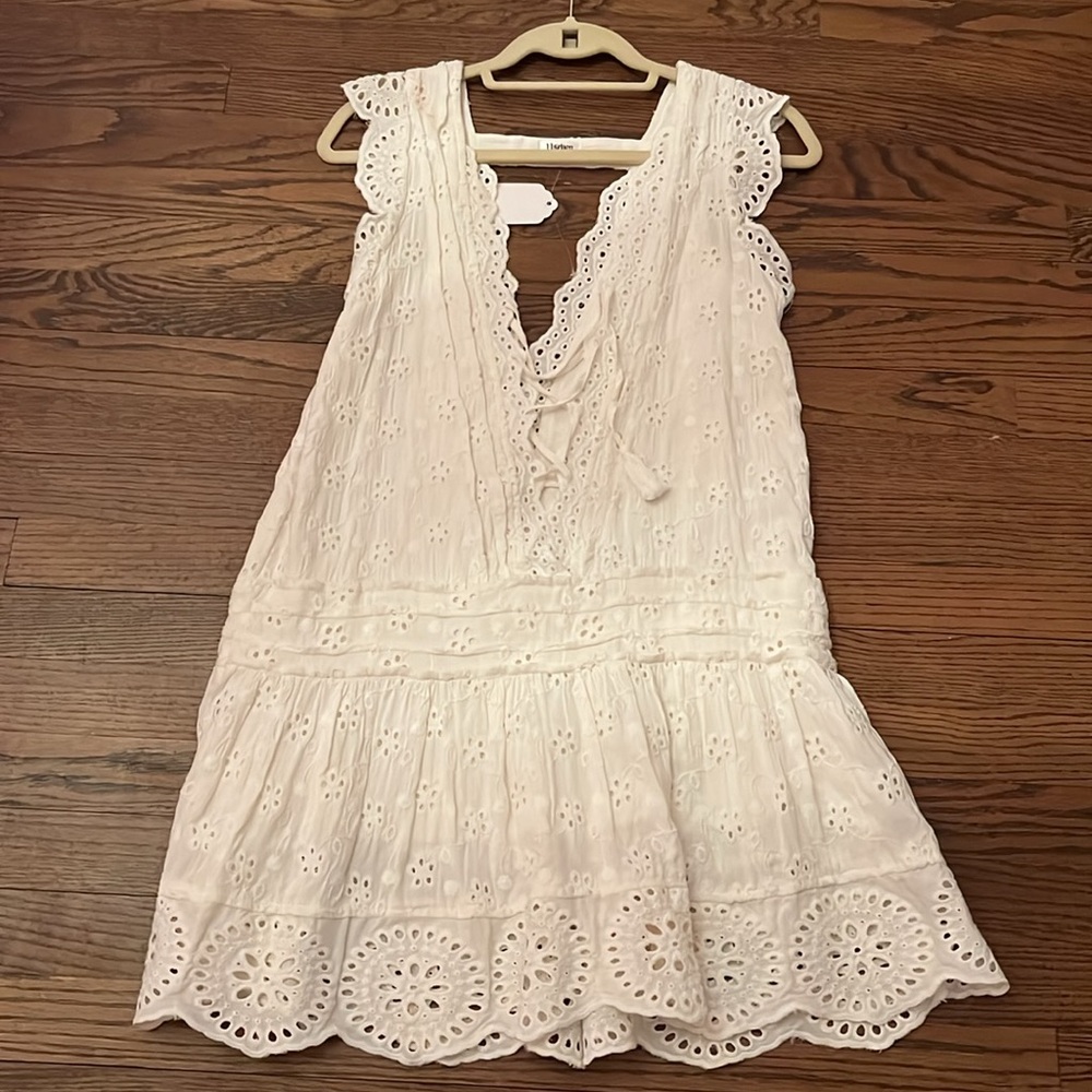 EYELIT SLEEVELESS DRESS